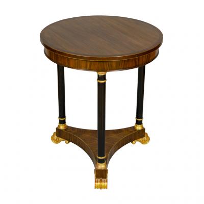 Regency Style Mahogany and Giltwood Table