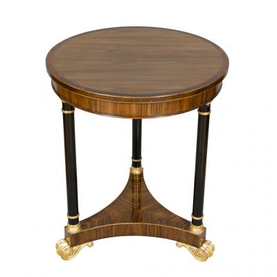 Regency Style Mahogany and Giltwood Table