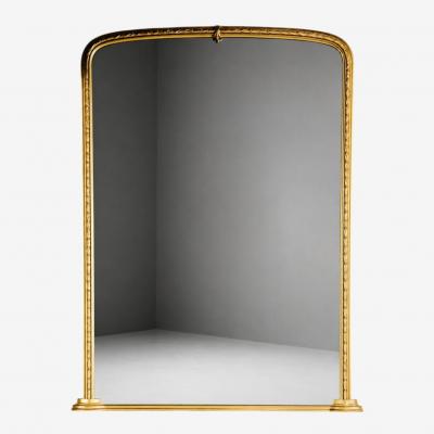 Regency Style Monumental Archtop Mirror Giltwood Mirror France 19th c 