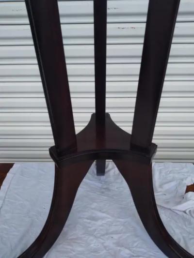 Regency Style Pedestal w Brass Accents