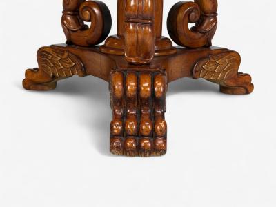 Regency Style Pine Stone Accent Tables USA 20th c 