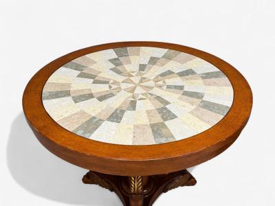 Regency Style Pine Stone Accent Tables USA 20th c 