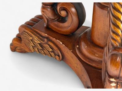 Regency Style Pine Stone Accent Tables USA 20th c 