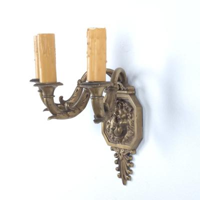 Regency Style Single Sconce with Lion Head England circa 1920