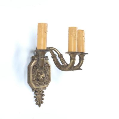 Regency Style Single Sconce with Lion Head England circa 1920