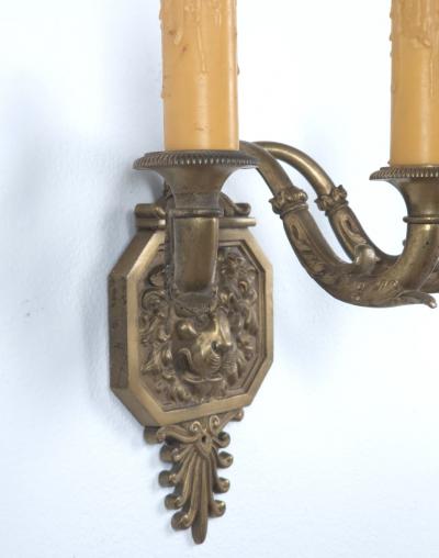 Regency Style Single Sconce with Lion Head England circa 1920