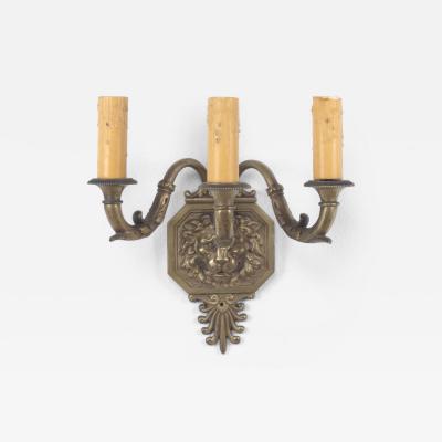 Regency Style Single Sconce with Lion Head England circa 1920