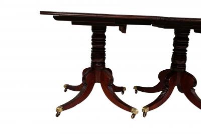Regency Triple Pedestal Mahogany Tilting Dining Table