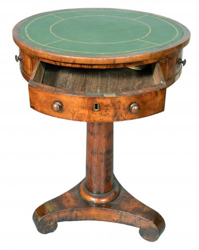 Regency Yewwood Drum Table