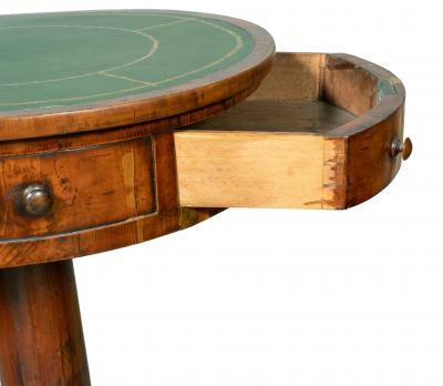 Regency Yewwood Drum Table