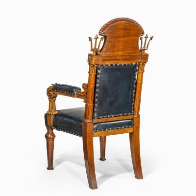 Regency nautical chair made for the Alliance Assurance company