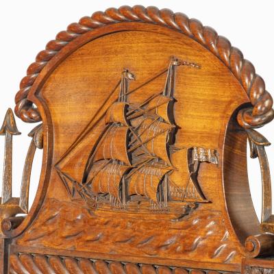 Regency nautical chair made for the Alliance Assurance company