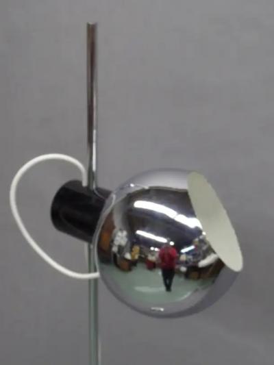 Reggiani Lampadari Italian Mid Century Modern Adjustable and Articulated Floor Lamp by Reggiani