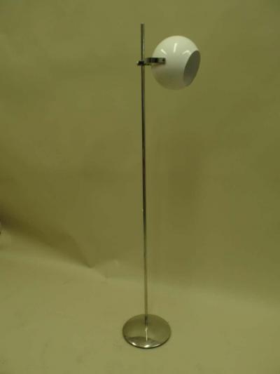 Reggiani Lampardi Pair Italian Mid Century Modern Space Age Articulating Floor Lamps by Reggiani