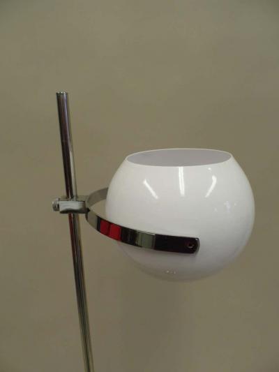 Reggiani Lampardi Pair Italian Mid Century Modern Space Age Articulating Floor Lamps by Reggiani