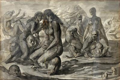 Reginald Marsh Water Sports Swimmers and Bathers at Coney Island