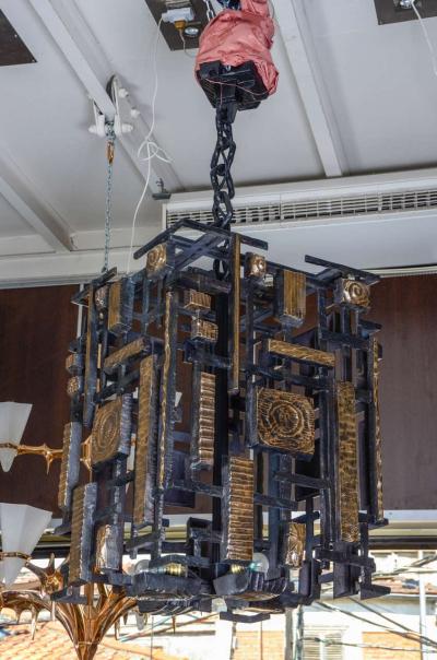 Regis Royant Huge Bronze Lantern