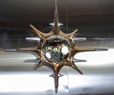 Regis Royant Huge Sunburst Mirror Designed by Regis Royant