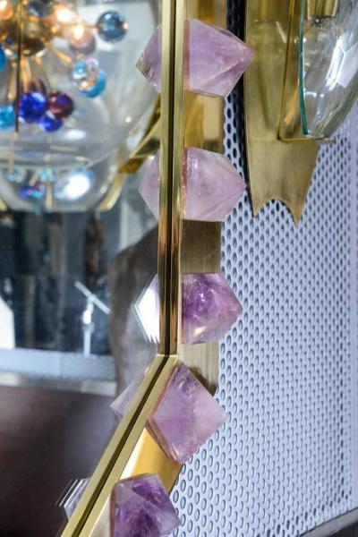 Regis Royant Mirror with Amethyst