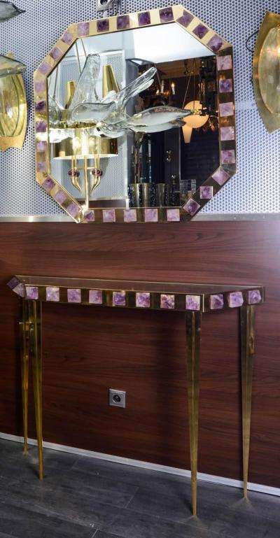 Regis Royant Mirror with Amethyst