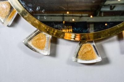 Regis Royant Murano and Glass Mirror