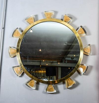 Regis Royant Murano and Glass Mirror
