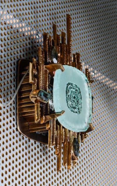 Regis Royant Pair of Baguettes Sconces