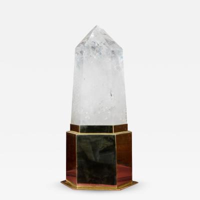 Regis Royant Rock Crystal Table Lamp by Regis Royant