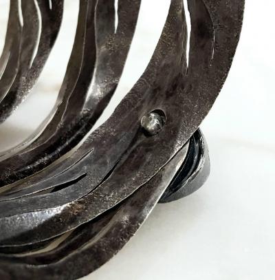 Reiko Ishiyama One of a Kind Gold Oxidized Silver Spiral Wrap Bracelet Reiko Ishiyama