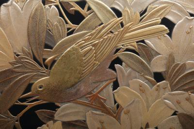 Reimei Utagawa Accessory Box with Azalea and Vine T 4340