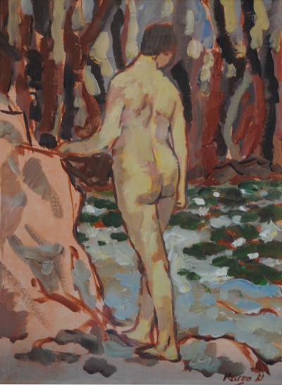 Reiner Karges Karges Seated Nude 2 of Pair