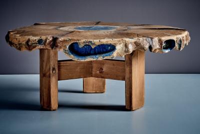 Reinhart R Wolke Brutalistic Coffee Table by Artist and Sculptor Reinhart R Wolke