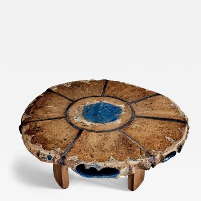 Reinhart R Wolke Brutalistic Coffee Table by Artist and Sculptor Reinhart R Wolke