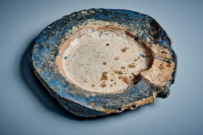 Reinhart R Wolke Brutalistic Pottery Bowl by Artist and Sculptor Reinhart R Wolke