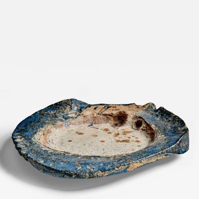 Reinhart R Wolke Brutalistic Pottery Bowl by Artist and Sculptor Reinhart R Wolke