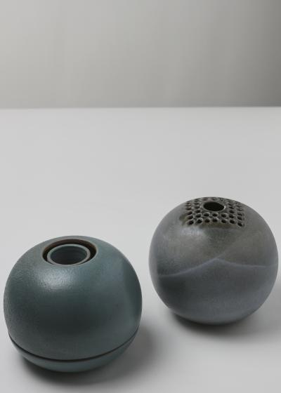 Remarkable Set of Two Centrepieces by Franco Bucci for Laboratorio Pesaro