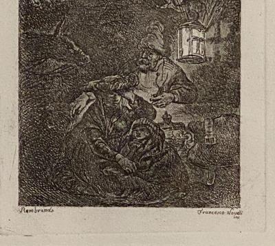 Rembrandt Etching 12 by Francesco Novelli Italy