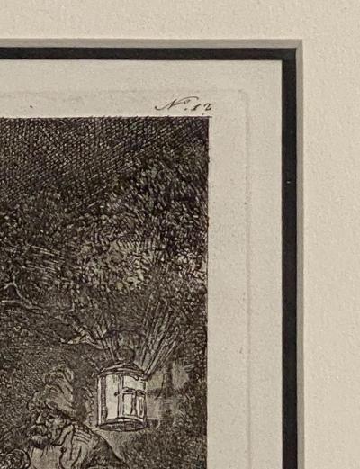 Rembrandt Etching 12 by Francesco Novelli Italy