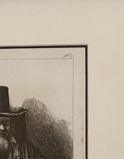 Rembrandt Etching 27 by Francesco Novelli Italy Circa 1770