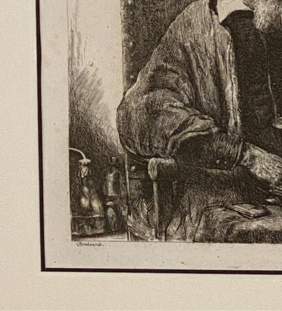 Rembrandt Etching 27 by Francesco Novelli Italy Circa 1770