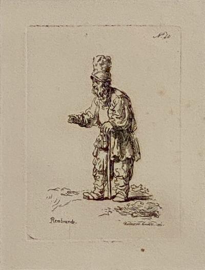 Rembrandt Etching 40 by Francesco Novelli