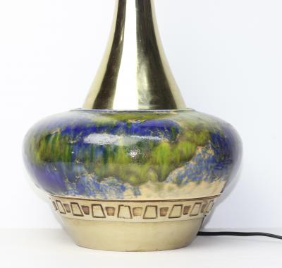 Rembrandt Lamp Company Ceramic and Brass Table Lamp by Rembrandt Lamp Company United States 1960