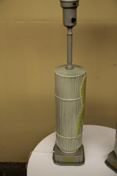 Rembrandt Lamp Company Great Pair of Ceramic Rembrandt Lamps