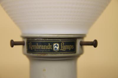 Rembrandt Lamp Company Great Pair of Ceramic Rembrandt Lamps