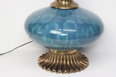Rembrandt Lamp Company Porcelain and Brass Table Lamp by Rembrandt Lamp Company United States 1960