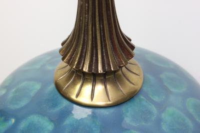 Rembrandt Lamp Company Porcelain and Brass Table Lamp by Rembrandt Lamp Company United States 1960