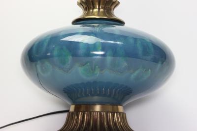 Rembrandt Lamp Company Porcelain and Brass Table Lamp by Rembrandt Lamp Company United States 1960