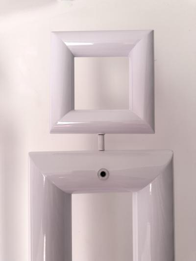 Remo Buti Pair of Metal Floor Lamps Boy and Girl by Remo Buti for Neofos Italy 1980s