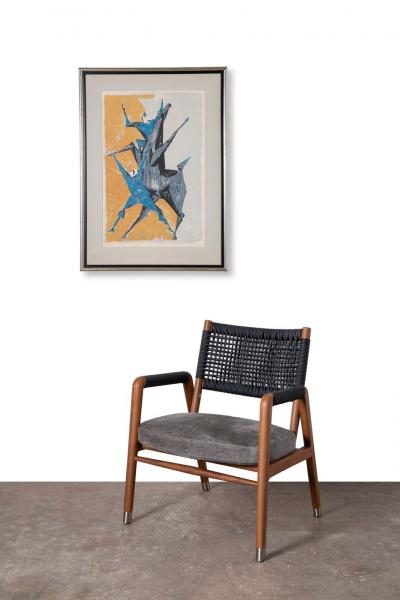 Remo Rossi Remo Rossi Clowns Horse Lithograph Signed Numbered 65 150 Swiss Modernist