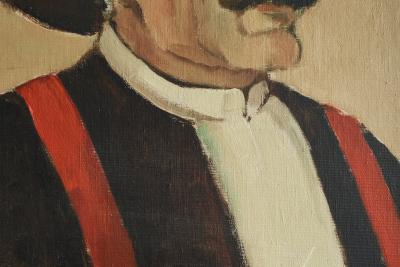 Remy de Pillecyn Remy de Pillecyn Man met hoed Oil on Canvas Belgium 1964